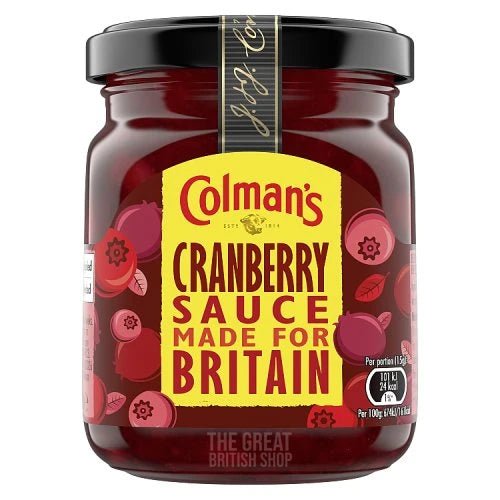Colman's Cranberry Sauce - 165g imported British grocery product available in Canada