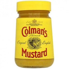 Colman's English Mustard 100g, front view of the original product packaging.