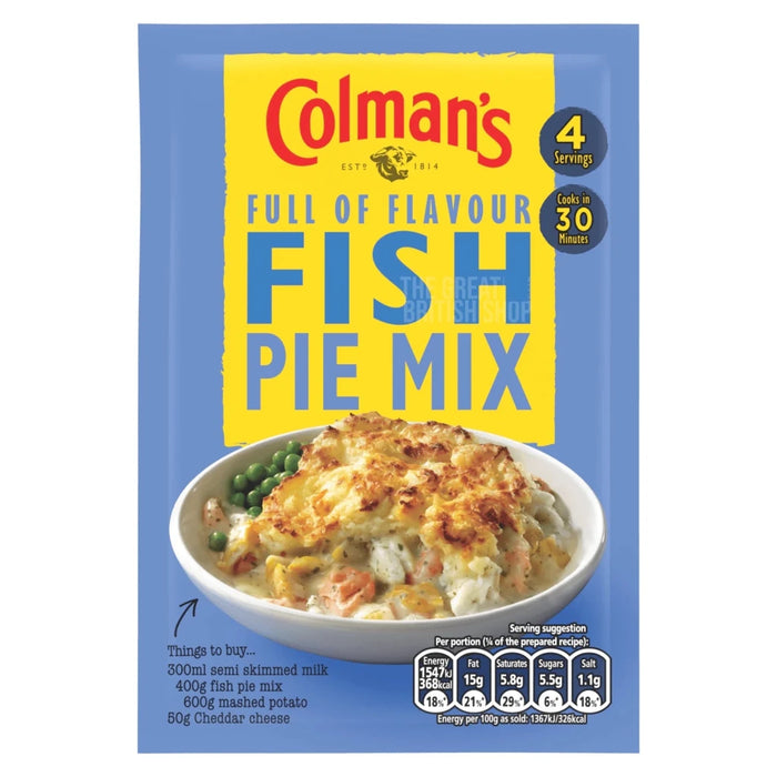Colman’s Fish Pie Mix - 20g imported British grocery product available in Canada