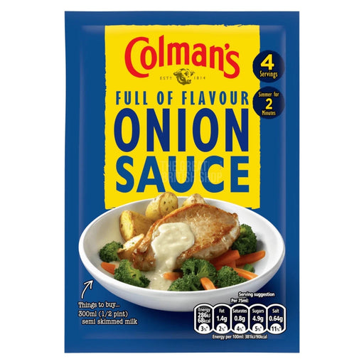 Colman's Onion Sauce Mix - 35g imported British grocery product available in Canada