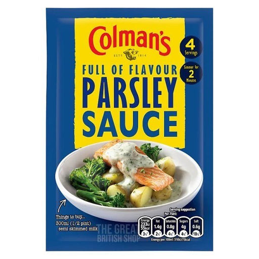 Colman's Parsley Sauce Mix- 20g imported British grocery product available in Canada