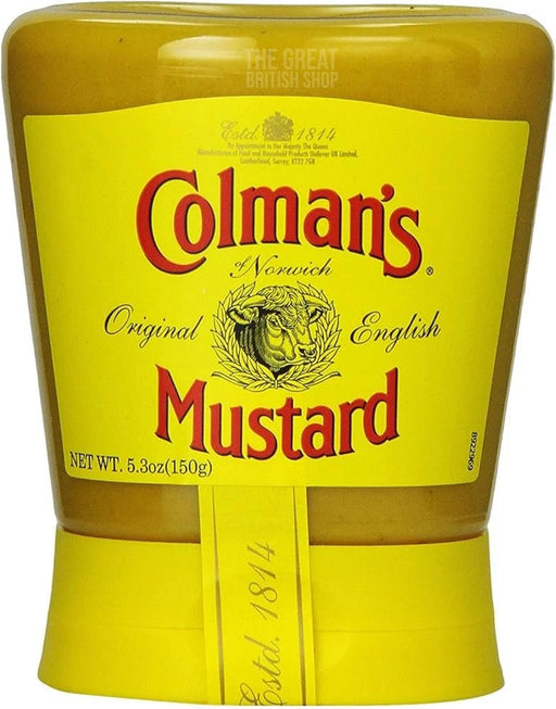 Colman's Squeezy Mustard - 150g imported British grocery product available in Canada