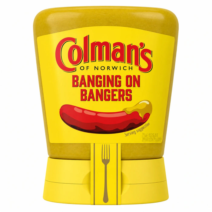 Colman's Squeezy Mustard 150g, front view of the original product packaging.