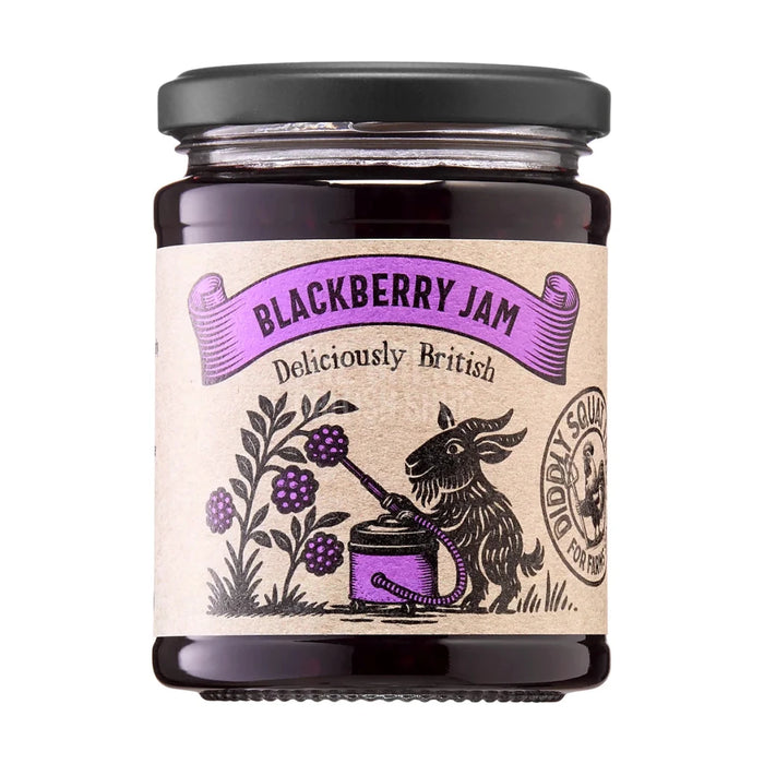 Diddly Squat Farm Blackberry Jam - 340g imported British grocery product available in Canada