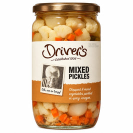 Drivers Mixed Pickles - 710g, front view of the product packaging