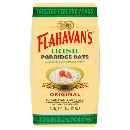 Flahavan's Irish Porridge Oats - 500g imported British grocery product available in Canada