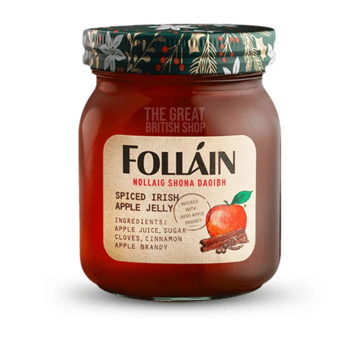 Follain Traditional Apple Jelly - 370g imported British grocery product available in Canada