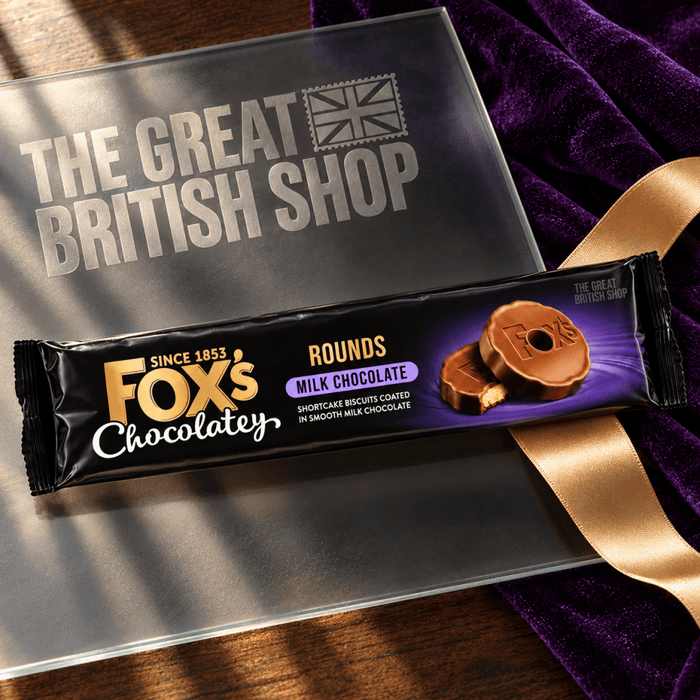 Fox's Chocolatey Milk Chocolate Rounds - 130g imported British grocery product available in Canada