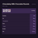 Fox’s Chocolatey Milk Chocolate Rounds 130g nutrition summary per 100 g; Calories from the website kcal value; salt shown as salt.