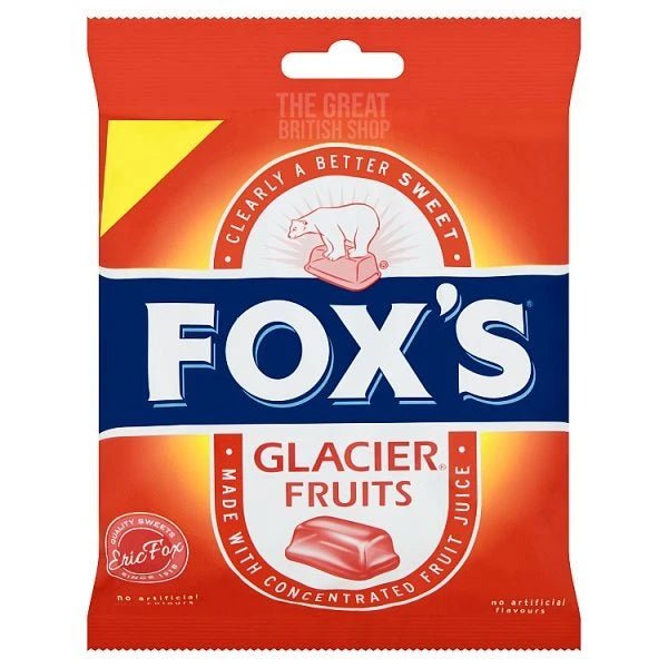 Fox's Glacier Fruits - 100g imported British grocery product available in Canada