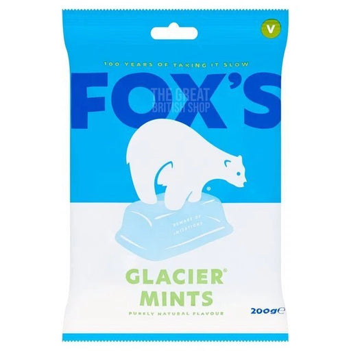 Fox's Glacier Mints - 200g imported British grocery product available in Canada