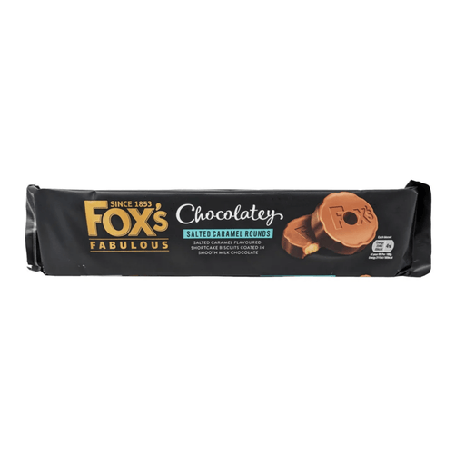 Fox's Milk Chocolate Salted Caramel Rounds - 130g | British Store Online | The Great British Shop