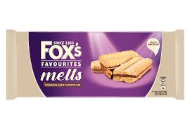 Fox's Milk Chocolate Viennese Melts - 120g imported British grocery product available in Canada