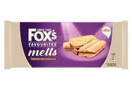 Fox's Milk Chocolate Viennese Melts - 120g imported British grocery product available in Canada