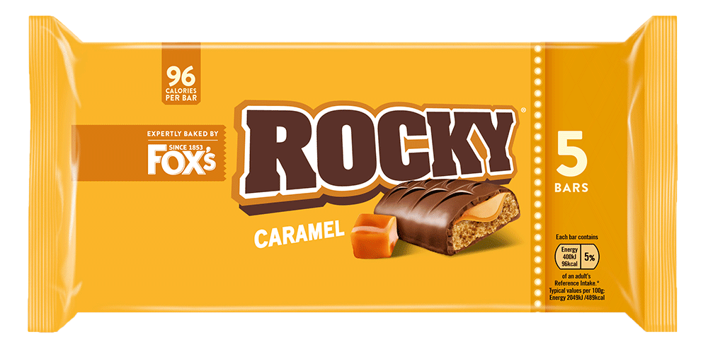 Fox's Rocky Caramel - 5 Pack imported British grocery product available in Canada