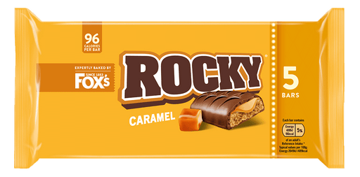 Fox's Rocky Caramel - 5 Pack imported British grocery product available in Canada