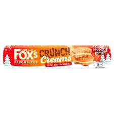 Fox's Sticky Toffee Pudding Crunch Creams - 200g imported British grocery product available in Canada
