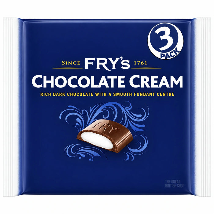 Fry's Chocolate Cream - 3 Pack, front view of the product packaging