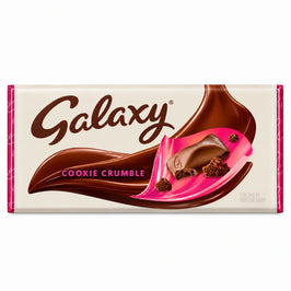 Galaxy Cookie Crumble Bar - 114g, front view of the product packaging