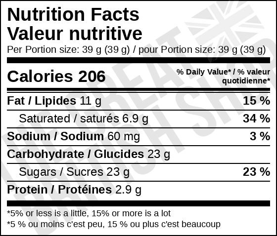 Galaxy Counters - 78g imported British grocery product available in Canada