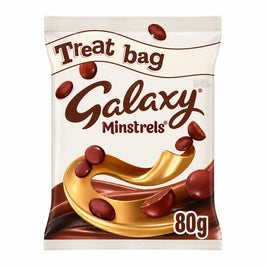 Galaxy Minstrels - 80g, front view of the product packaging