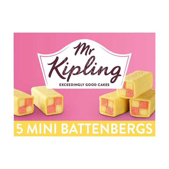 Mr Kipling Mini Battenburgs - 5 Pack
