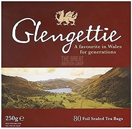 Glengettie Tea - 80 Teabags imported British grocery product available in Canada