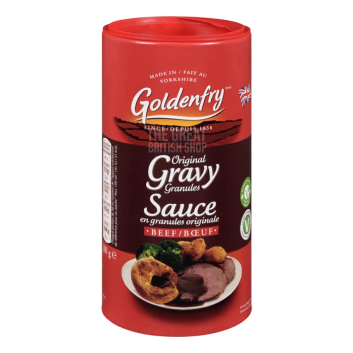 Goldenfry Beef Gravy Granules - 300g imported British grocery product available in Canada