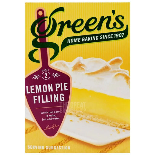 Green's Lemon Pie Filling - 140g imported British grocery product available in Canada