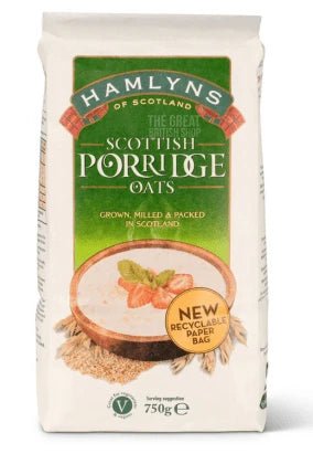 Hamlyns Scottish Porridge Oats - 750g imported British grocery product available in Canada
