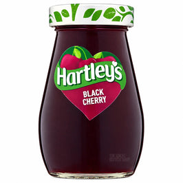 Hartley's Black Cherry Jam - 340g, front view of the product packaging