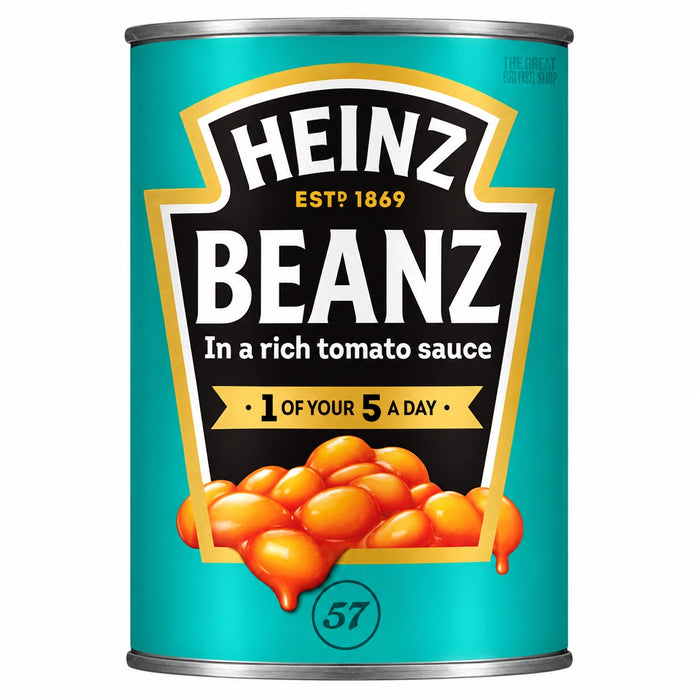 Heinz Beanz - 415g, front view of the product packaging