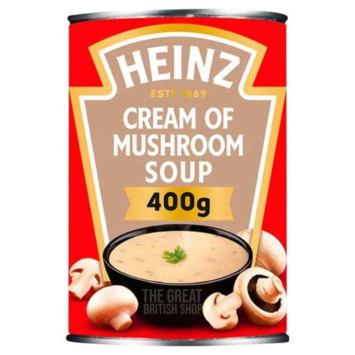 Heinz Cream of Mushroom Soup - 400g imported British grocery product available in Canada