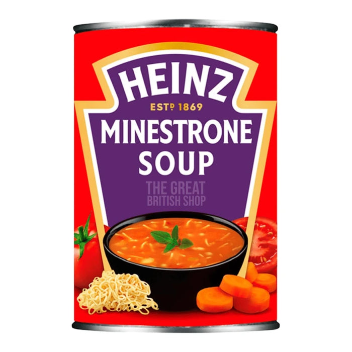 Heinz Minestrone Soup - 400g imported British grocery product available in Canada