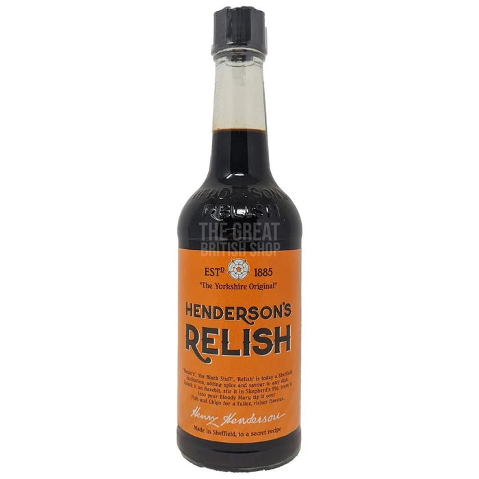 Henderson Relish Bottle - 284g imported British grocery product available in Canada