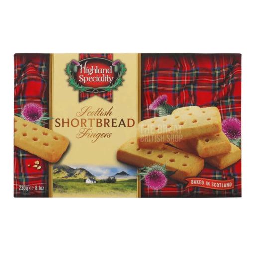Highland Shortbread Fingers - 230g imported British grocery product available in Canada