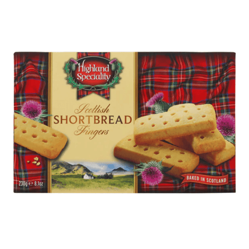 Highland Shortbread Fingers - 230g | British Store Online | The Great British Shop
