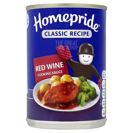Homepride Cook In Sauce Red Wine - 400g imported British grocery product available in Canada