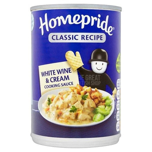 Homepride White Wine and Cream Cooking Sauce - 400g imported British grocery product available in Canada