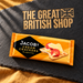 Jacob’s Cream Crackers 200g sealed packet on charcoal slate and ochre linen, with The Great British Shop name engraved into the main slate surface.