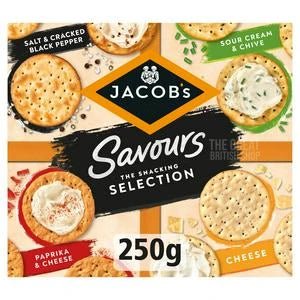 Jacob's Savours Assortment - 250g imported British grocery product available in Canada