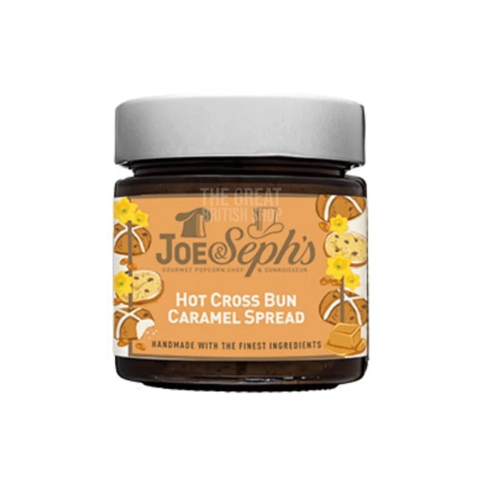 Joe & Seph's Hot Cross Bun Caramel Spread - 230g imported British grocery product available in Canada