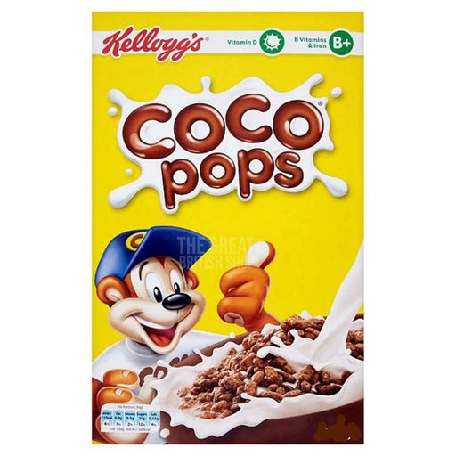 Kelloggs Coco Pops - 420g imported British grocery product available in Canada