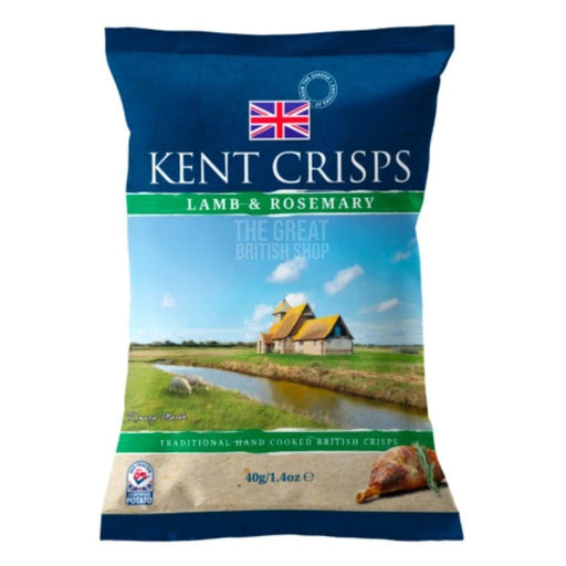 Kent Crisps Lamb & Rosemary - 40g imported British grocery product available in Canada