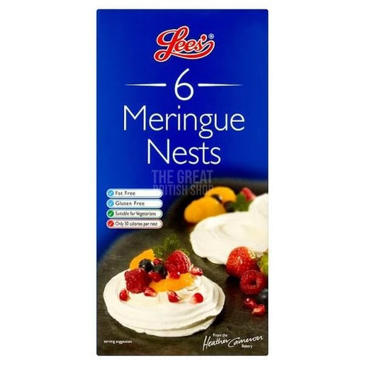 Lees Meringue Nests - 6 Pack imported British grocery product available in Canada