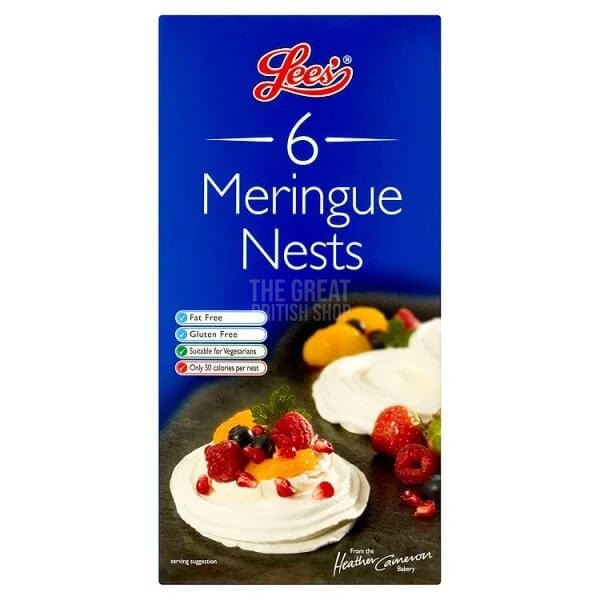 Lees Meringue Nests - 6 Pack imported British grocery product available in Canada