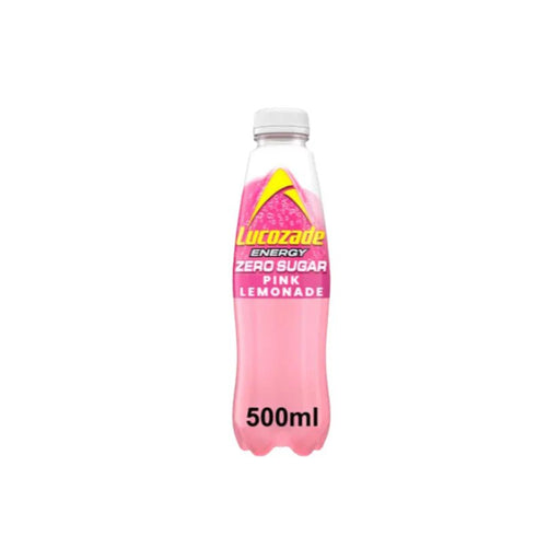 Lucozade Energy Zero Pink Lemonade - 500ml | British Store Online | The Great British Shop