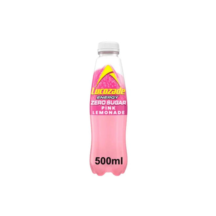 Lucozade Energy Zero Pink Lemonade - 500ml | British Store Online | The Great British Shop