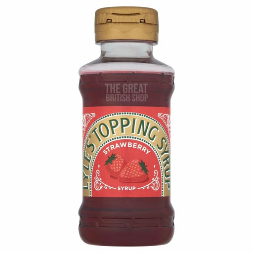 Lyle's Dessert Syrup Strawberry - 325g imported British grocery product available in Canada