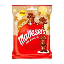 Maltesers Mini Gingerbread Reindeers - 59g imported British grocery product available in Canada